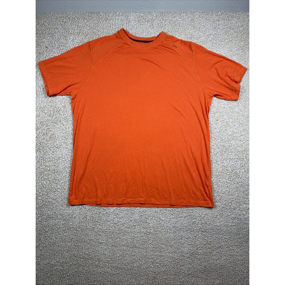Tasc Bamboo T Shirt XL Orange Performance Fitness Stretch